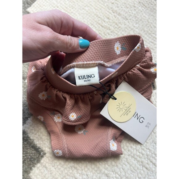 NWT Malibu Swim Bottom Flounce Kuling Desert Daisy 86/92 cm - Picture 2 of 4